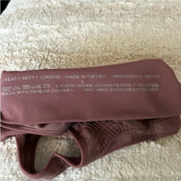 Sweaty Betty pink Brown Sports Bra Seamless Comfort - Picture 3 of 3